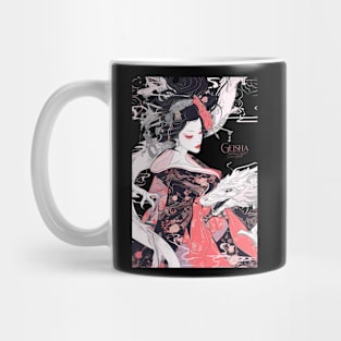 Geisha and Dragon 7009 Mug